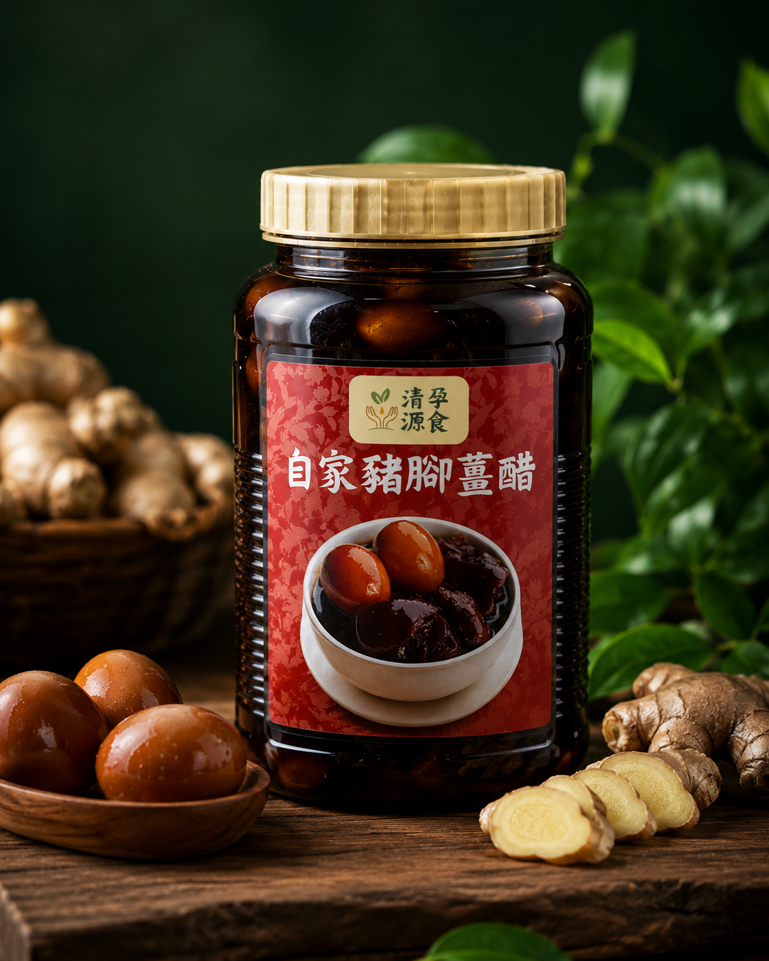 Pig Trotter with Black Vinegar and Ginger (Serves 6)