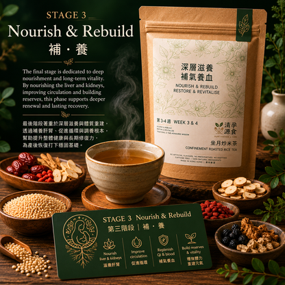 Week 1, 2 & 3 Postpartum Roasted Rice Tea